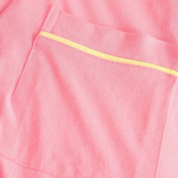 Cosabella Bella Women's Long Sleeve Shirtdress Pink W Yellow Stripe NWT Size S - Picture 5 of 6